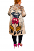 Kabátik bez zapínania s potlačou Mickey Mouse